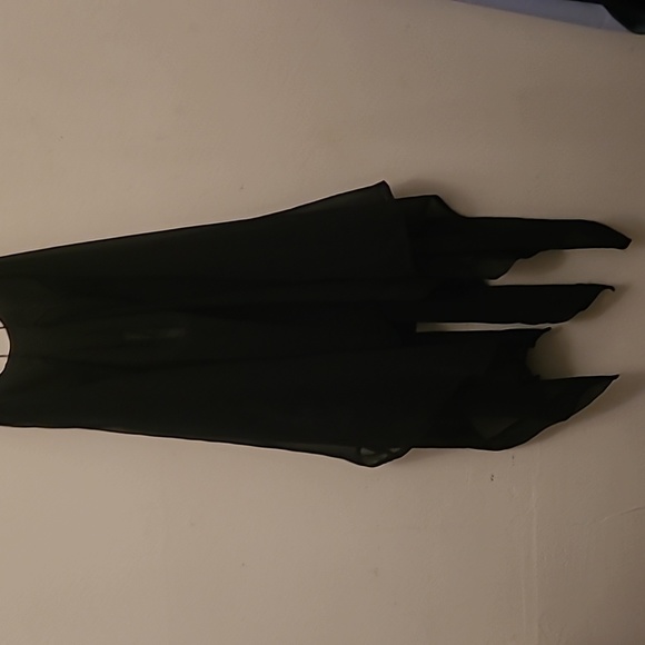 GUESS Sheer Chiffon Strappy Tank Top Size S Black - Picture 4 of 5